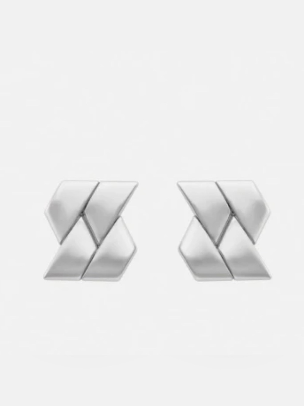 VERSACE Silver Greca Earrings Brand New - Picture 2 of 7